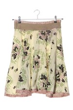 LYSGAARD Glockenrock Damen Rock Gr. DE 36 creme-pink-grün Casual-Look