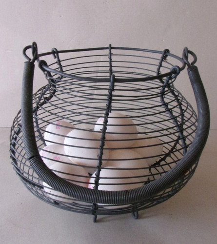 Vintage drahtkorb eierkorb - vintage,