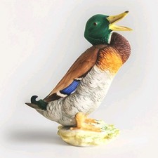 Hutschenreuther Ente Erpel Tier Porzellan Figur, Biskuitporzellan, 1. Wahl, TOP