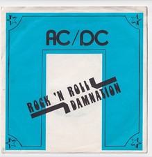 AC/DC * Rock'N'Roll Damnation * RARE LIMITED 1978 BELGIUM ONLY EXPORT 7" 45 *