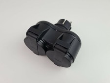 2 Fach Stecker mit Federdeckel