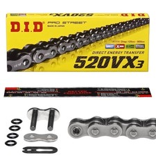 Kette DID 520 VX3 106 Glieder offen Clipschloß VX-3 STAHL X-Ring extra verstärkt