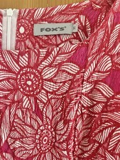 Fox Sommerkleid Rot Pink Gr. S