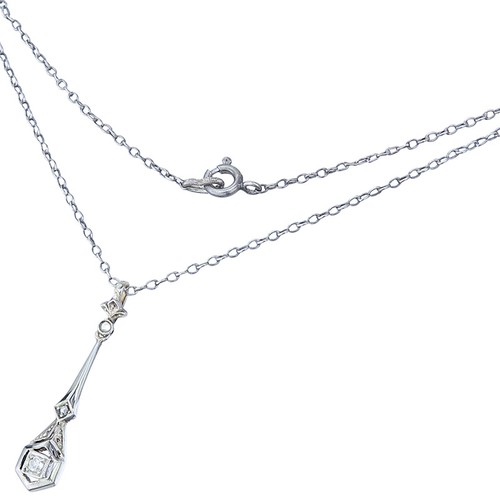 Kette diamanten silber 585er - kette,