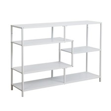 B-Ware SVITA CASTO Regal Bücherregal Industrial Design Schmal Metall Weiß