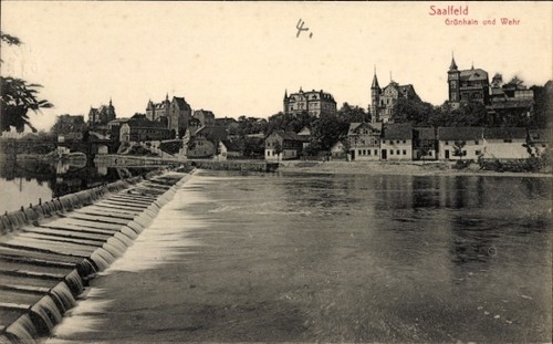 Saalfeld der saale - ak,