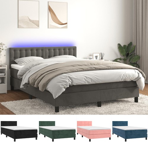 Led boxspringbett mit matratze - led,