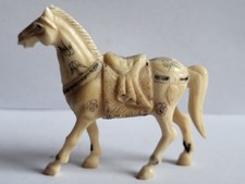 Vintage chinesisches Pferd, Beinarbeiten, Handgeschnitzt, Kunst, Kunsthandwerk