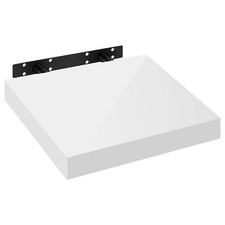 EUGAD Wandregal MDF-Wandboard Hängeregal Schweberegal DVD CD Regal Weiß Größwahl