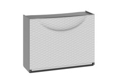 Schuhschrank Schuhregal Schuhkipper Schuhständer für Schuhe Rattan Design Weiß