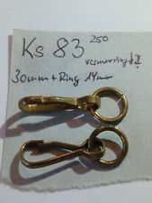 Karabinerhaken für Pistolenfangschnur usw mit Ring 1 Stück neu (ks83)