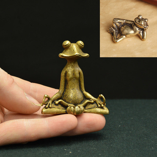 Reines kupfer zen frosch - zen,