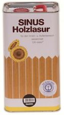 4 x SINUS Holzschutzlasur 5 Liter Holzlasur Holzschutz Innen & Außen - 14 Farben