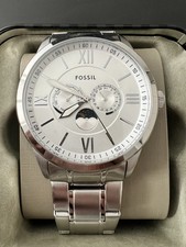 Neutra Chronograph Edelstahl silber, fossil herren uhr