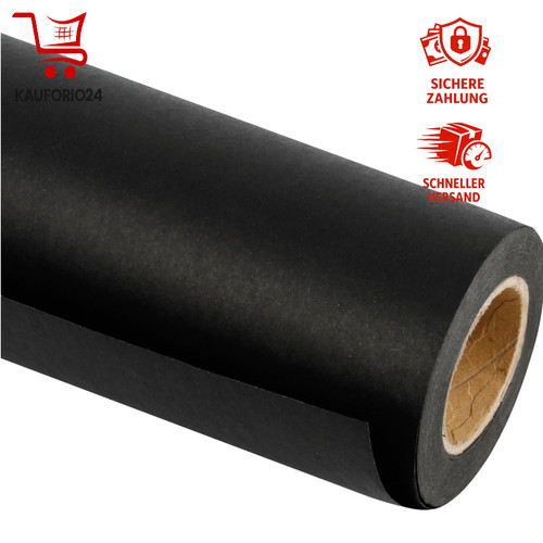 Schwarzes kraftpapier rolle - schwarzes,