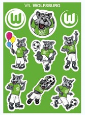 VfL Wolfsburg Aufkleberkarte -