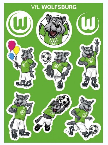 Vfl wolfsburg aufkleberkarte - aufkleberkarte,