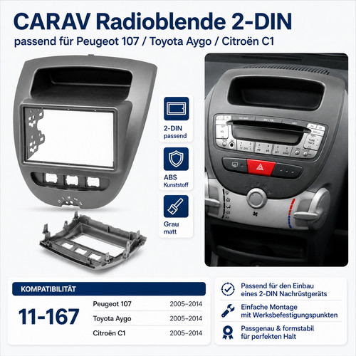 Carav din radioblende - 2-din,