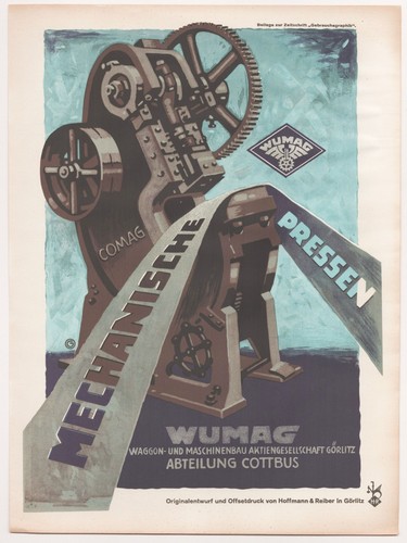 Reklame werbung plakat wumag - plakat,
