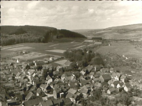 Ottbergen fliegeraufnahme - fliegeraufnahme, o
