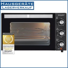 Exquisit Mini-Backofen MO 3302 sw | Tisch-Backofen | Temperaturregelung