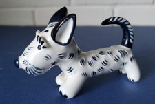 VINTAGE Metzler & Orloff Germany - WALTER BOSSE Porzellan Schnauzer HUND FIGUR