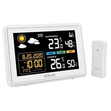 BALDR Wetterstation funk mit Außensensor Multifunktionale Funkwetterstation DCF