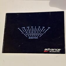 Advance Acoustic Hifi Prospekt 33 Seiten