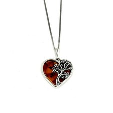 Bernstein Anhänger Herz –