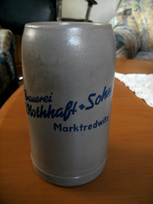 Alter Bierkrug Maßkrug Brauerei O Nothhaft + Sohn Marktredwitz 1,0 Liter Bier