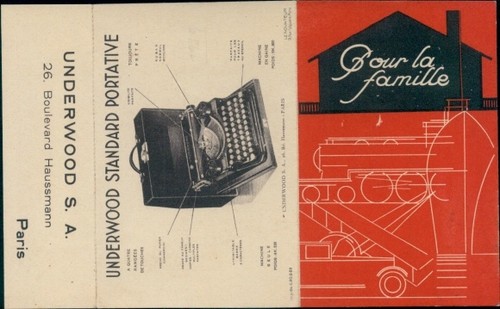 Schreibmaschine underwood - schreibmaschine,,