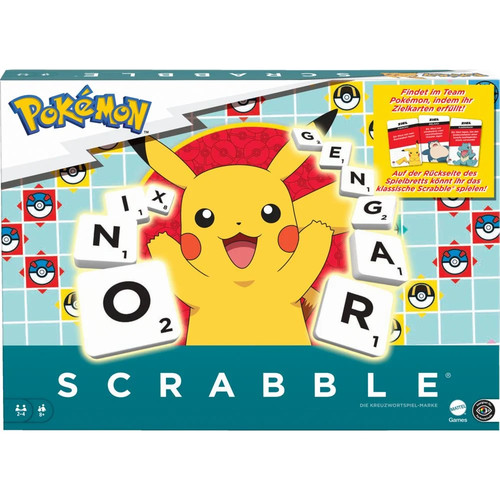 Mattel scrabble pokémon - scrabble,