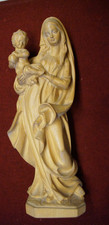 Holzmadonna Original Grödner Schnitzerei 26cm hoch