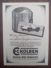 Mahle, Kolben, Bad Cannstatt, Werbung advert pubblicità, 1938