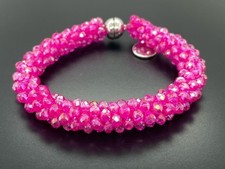 ARMBAND SILBERFARBEN MIT GLASSTEINE SCHMUCKJAGD