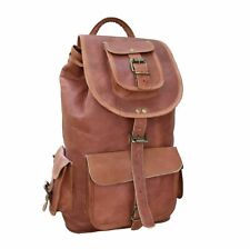Hipster Original Herren Leder Rucksack Umhängetasche Aktentasche Laptop Vintage