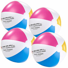 PEARL Aufblasbare Bälle: 4er-Set Aufblasbare Wasserbälle, mehrfarbig, Ø 33 cm