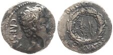 AUGUSTUS Denar 63 - 14 / OB CIVIS SERVATOS um Eichenkranz