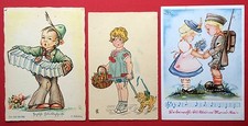 3 x Künstler AK KINDER 1940