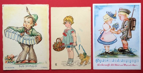 Künstler kinder 1940 - ak,
