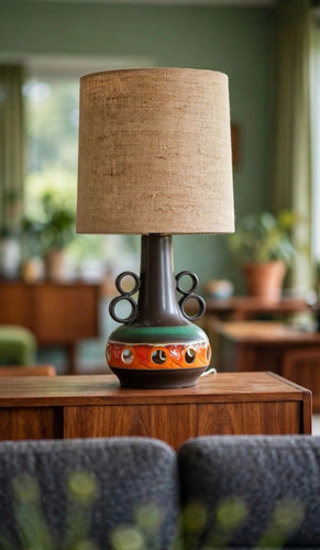 70er 60er tischlamp - 1x,