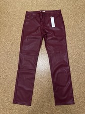 Neue Damen Leder Imitat Hose