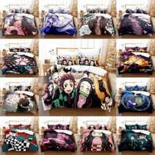 Anime Demon Slayer Bettbezug Bettwäsche Set Single Double Kissenbezug Geschenk