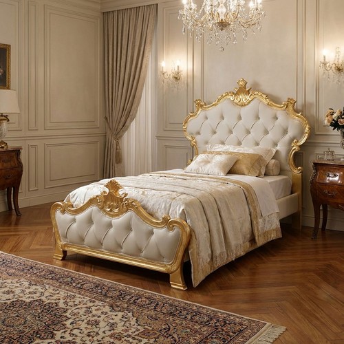 Einzelbett barock mit - mit, holz