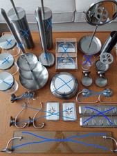 Großes IKEA LILLHOLMEN Badezimmer-Set, 13 Teile, Badezimmereinrichtung Edelstahl