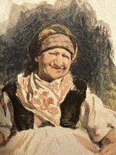 Alte Aquarellsigniert