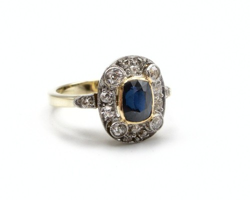 Antiker halo ring gold - halo,