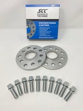 20mm 2x10mm Spurverbreiterung SCC für VW 5x100 5x112 + Radschrauben Spurplatten