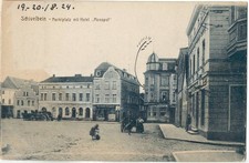 SCHIVELBEIN Markt Hotel Monopol Swidwin 1924 Geschäfte F Schubert H König ungela