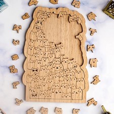 Holzpuzzle Katzen 100 Teile 
